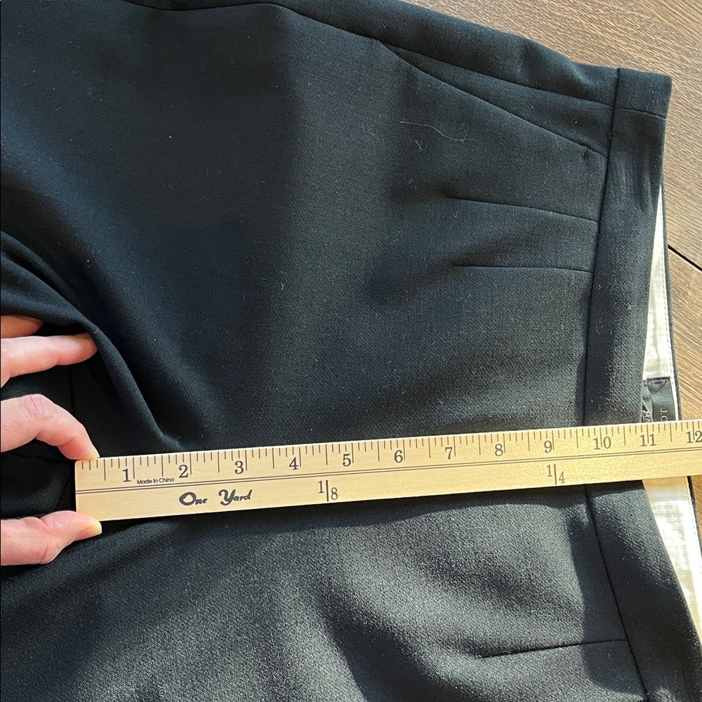 Like NEW! J. Crew Black wool blend Martie side zip ankle pants size 8 - Picture 8 of 12